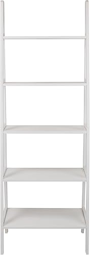 Miniatura 7 de Casual Home Estantería de escalera con 5 estantes de madera maciza, 100% madera maciza, 24.75 pulgadas de ancho x 16 pulgadas de profundidad x 72