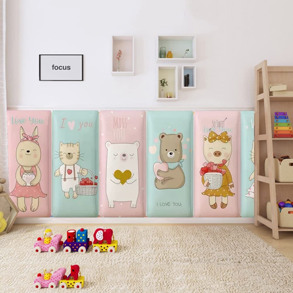 3D Anti-Collision Wall Stickers Naklejka ścienna antykolizyjna dla dzieci, wodoodporne samoprzylepne panele ścienne z PU, miękka ochrona tapicerowana do pokoju zabaw w tle domu dekoracyjnego