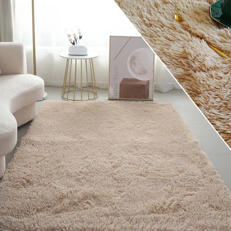 Tapis de chambre robuste et moelleux en peluche premium