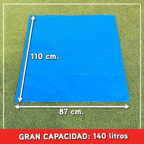ACESA - Bolsa De Basura Azul Industrial 87x110 Galga 200 Extrafuerte Rollo 10 bolsas (15)
