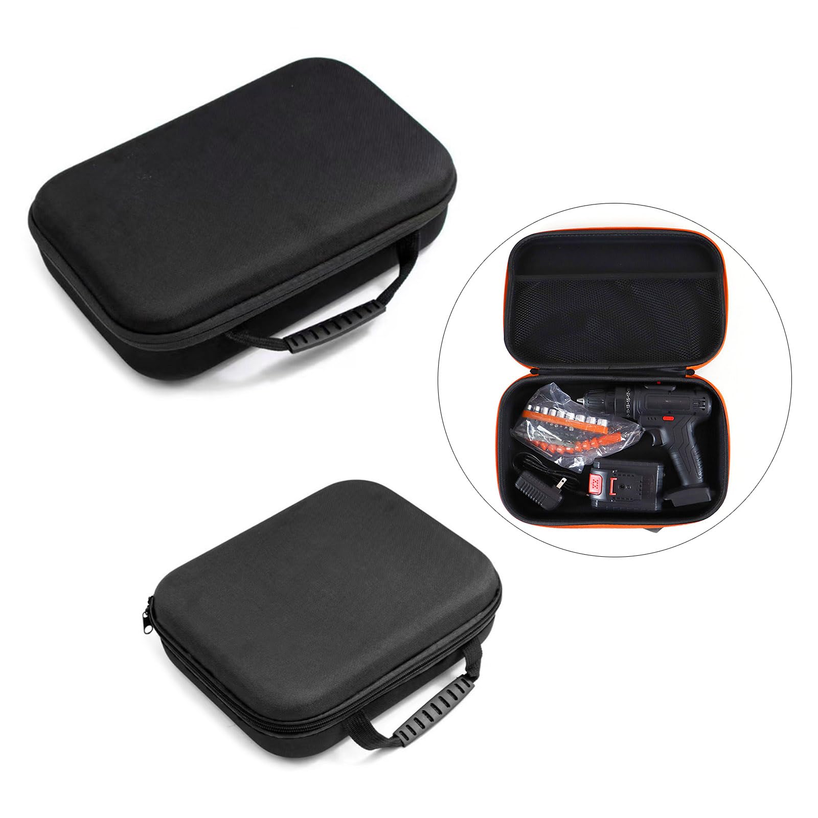 REDYY Storage Bag,Tool Bag Waterproof Wide Mouth Heavy Duty Tool Multipurpose Zippers Pouches for Organizers