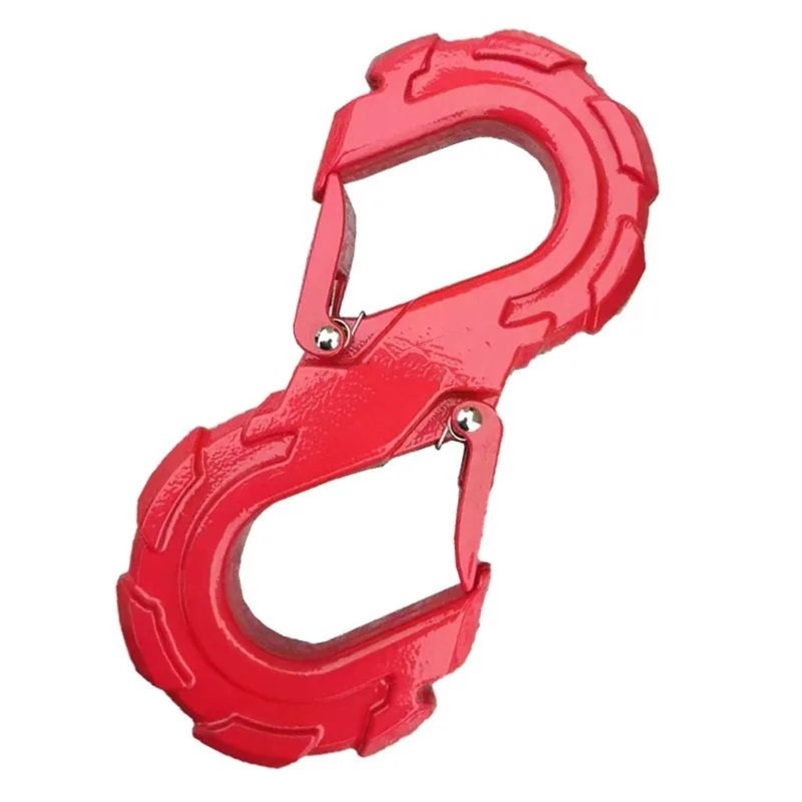 Adaptador de Enganche Barras de Remolque universales, grillete de Rescate rápido Todoterreno portátil, Gancho de Remolque Tipo S, Enganche de Remolque Enganche(Red)