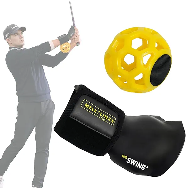 CHASEYAW Golf Swing Trainer, improving Swing Skills, Golf Wrist Training aid, Essential Swing Posture Corrector for Beginners (Yellow