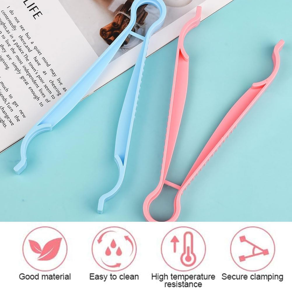 DINGFENG 6 Pcs Baby Bottle Tongs, Non-Slip Infant Feeding Bottle Clip, Heat Resistant Multifunction Bottle Tongs - Image 4