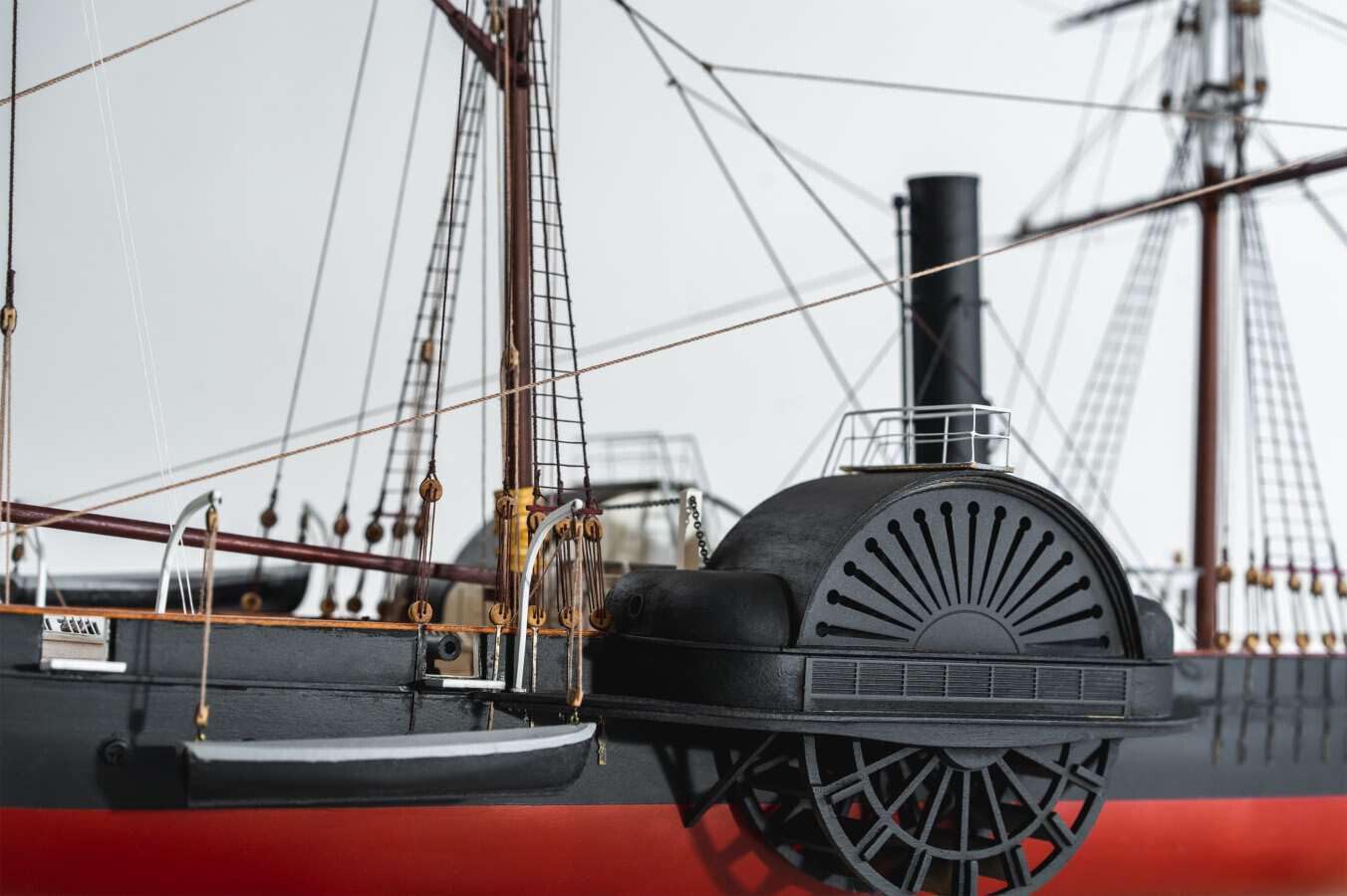 Model Expo Model Shipways MS2270 - USCG HARRIET LANE Steam Paddle Cutter & Gunboat 1857 - Escala 1:96 - Kit de montaje en madera y metal para montar