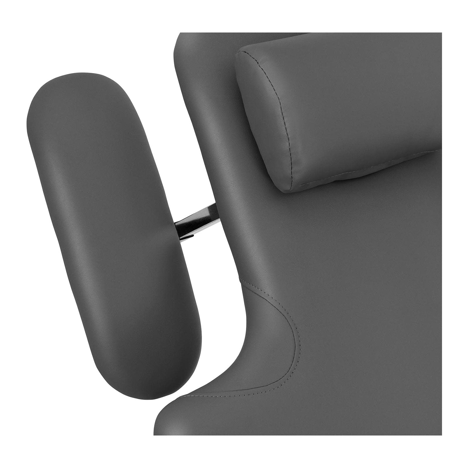Physa Nantes Gray_PH Massageliege 3 Motoren 200 kg Schwarz/Grau Massagebank Therapieliege Behandlungsliege