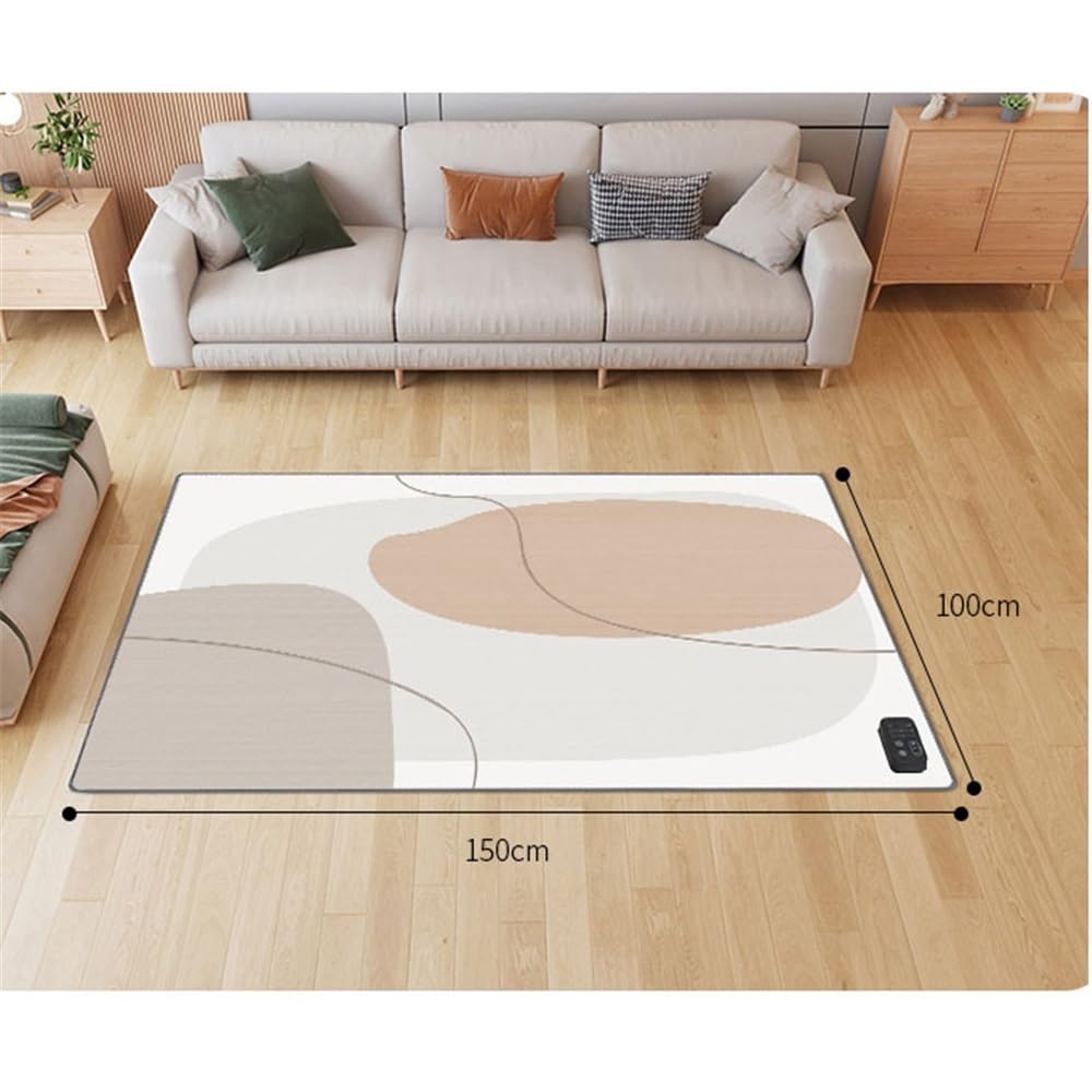Mata grzewcza do użytku domowego z kryształu węglowego Salon Ogrzewanie elektryczne Dywan, 100 × 150 cm Grafenowa mata grzewcza podłogowa