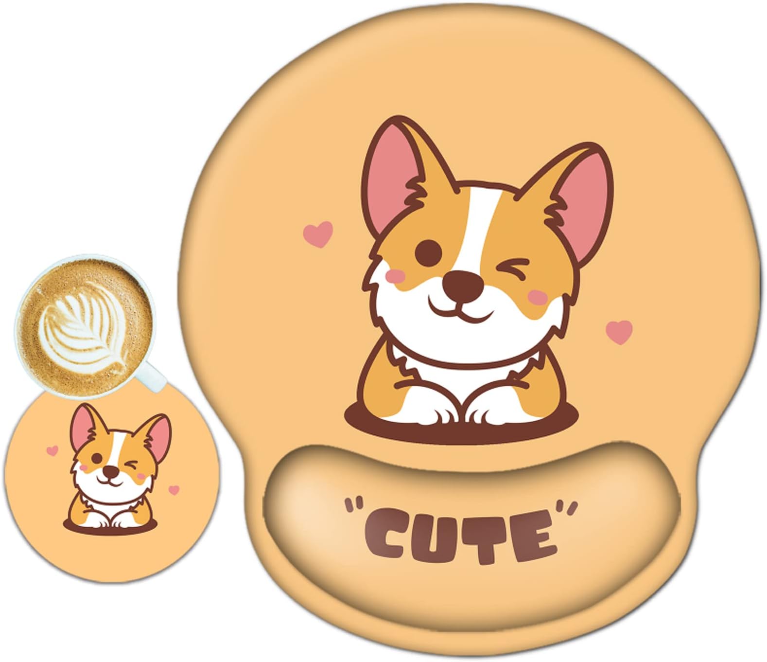 123Arts 3D Funny Corgi Butt Shape Silicone Mouse Pad Mouse Mat- 8.6X10 - View #13