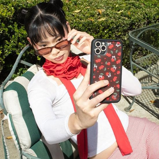 Image of Wildflower Cases - Compatible with iPhone 16 Pro Max | Protective Bumper, 6.5ft Drop Test Certified, Women Owned Small Business | Chocolate Cherries