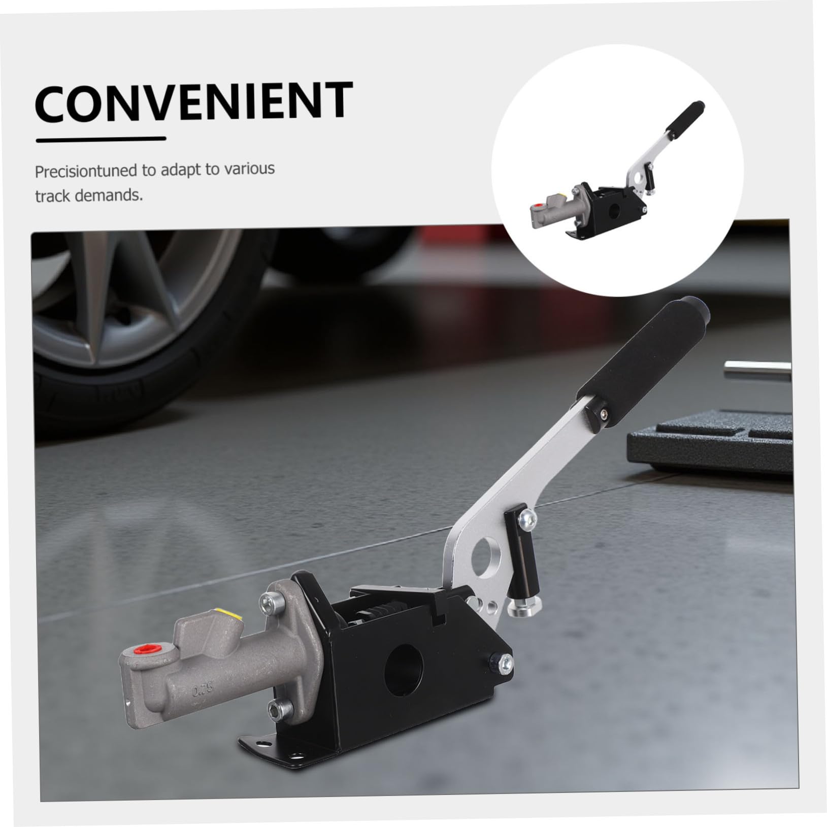 Mipcase Freno de Mano Hidráulico Material de Aleación de Aluminio y Eva Color Aleatorio con Palanca Ergonómica para Coches de Carreras Adecuado para Rally y Drifting en Pista