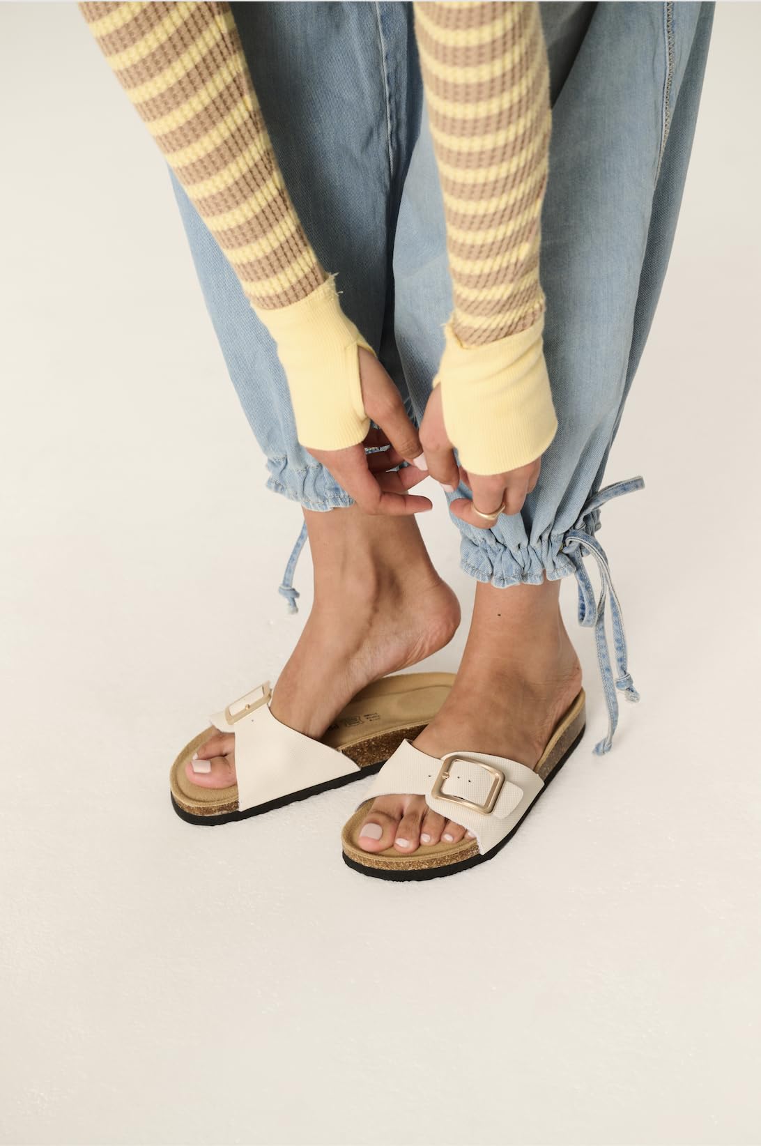 Project Cloud 100% Genuine Leather Sandals Women Dressy Beach Essentials Slides for Women Footwear - Lightweight with Memory Foam Insole Sandals for Women 2026 - Womens Slides — view 22