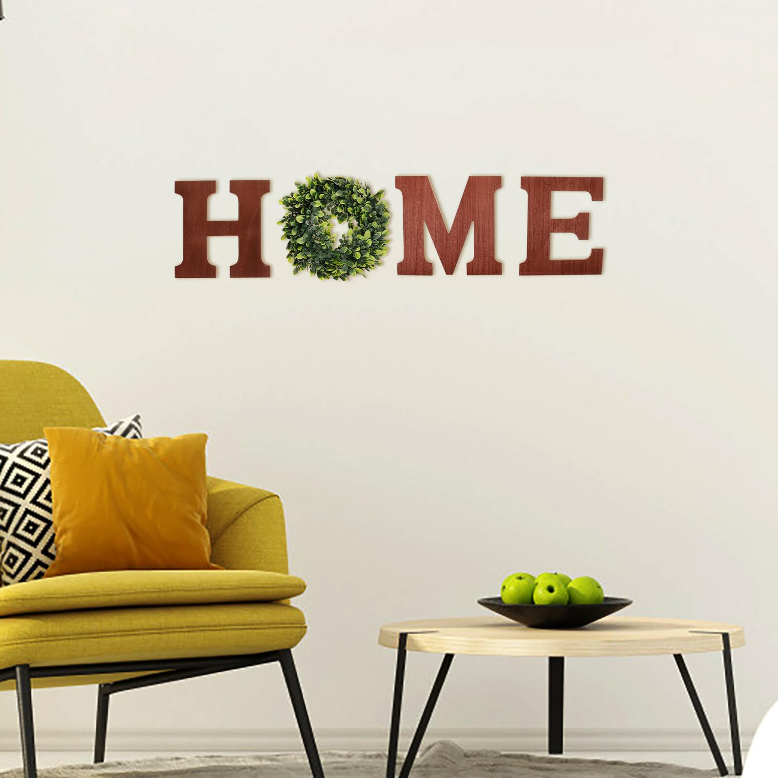 Gadpiparty Home Buchstaben Wandbehänge Kreative Hängende Heimdekoration für Innenbereich Natürliche und Stilvolle Wohnkultur Ornamente