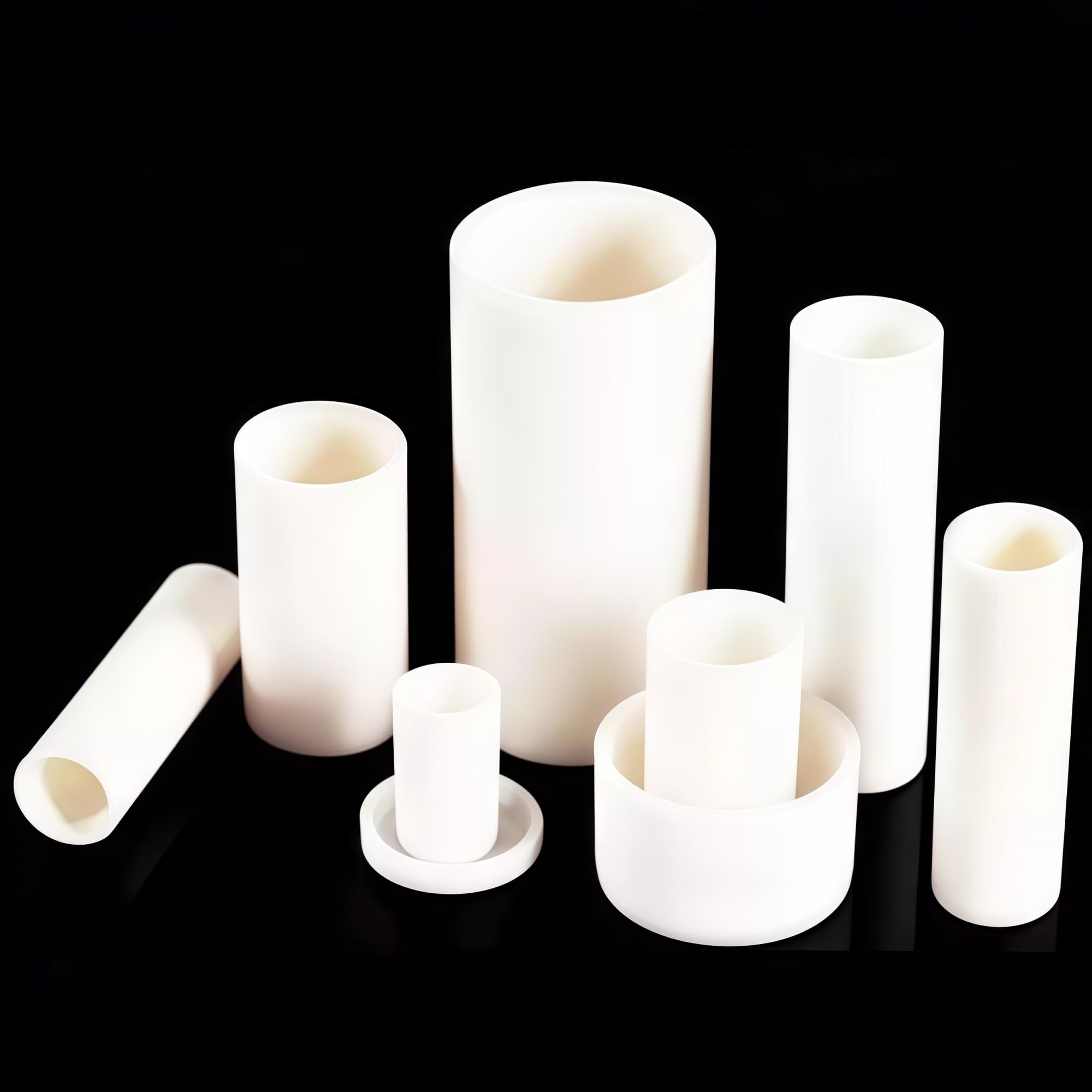Tygiel 99,5% tlenku glinu 70 ml Cylindryczny korundowy ceramiczny materiał ogniotrwały, 35x100mm-1szt