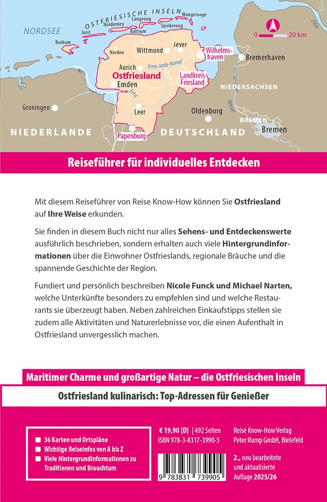 Reise Know-How Reiseführer Ostfriesland: Mit Landkreis Friesland und Wilhelmshaven