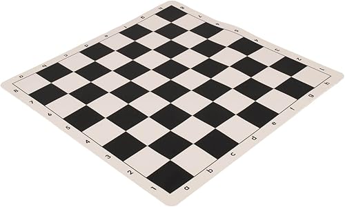 Tablero de ajedrez de torneo de silicona reglamentaria - Cuadrados de 2.25" por la Federación de Ajedrez de los Estados