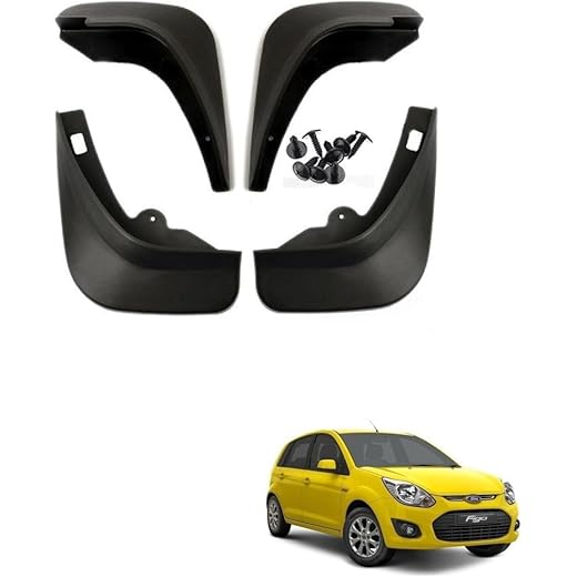 Auto Addict Car Mud Guards for Ford Figo (4 pcs)