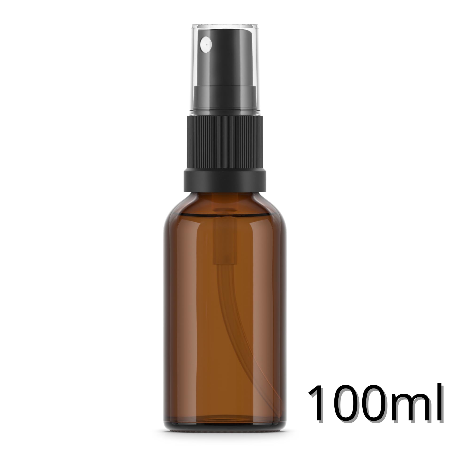 Essenciales Pack 100 Botellas Pulverizador 100 ml - Frascos Spray de Cristal | Atomizador Fino para Cosmética y Perfumes | Ideales para Bruma Facial, Aromaterapia, Alcohol y Laboratorio