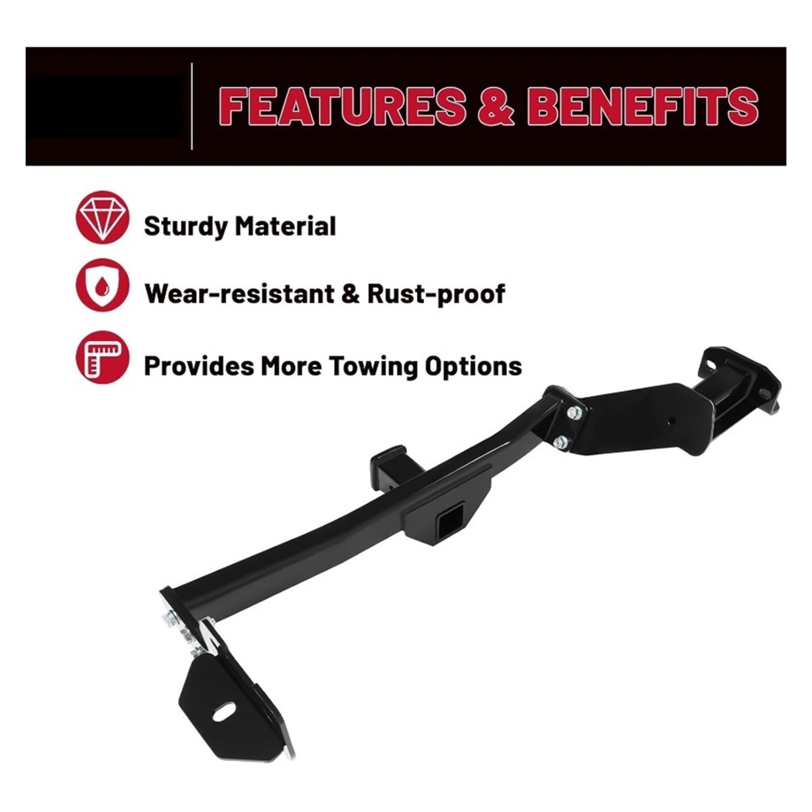 Trailer Hitch Compatible With 2022-2024 Tow 2 Inch Receiver Wszechstronna kompatybilność