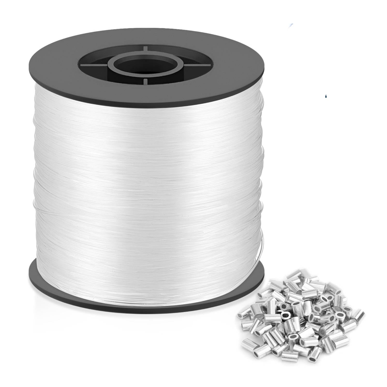 0.8mm x 200m Transparent Fishing Rope, Nylon Transparent Rope, Strong Tear Resistance And Wear Resistance, Used for Household Chores Fishing Jewelry Hanging Handmade Diy