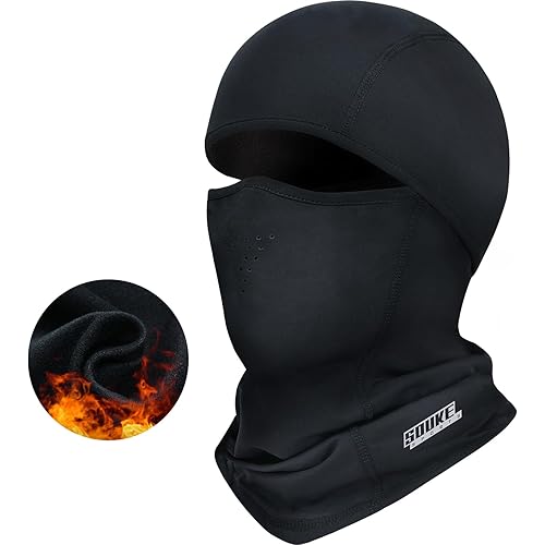 Balaclava Face Mask Men & Women Winter,Black Ski Mask for Cold Weather,Hunting Cycling Motorcycle Neck Warmer Hood Gear