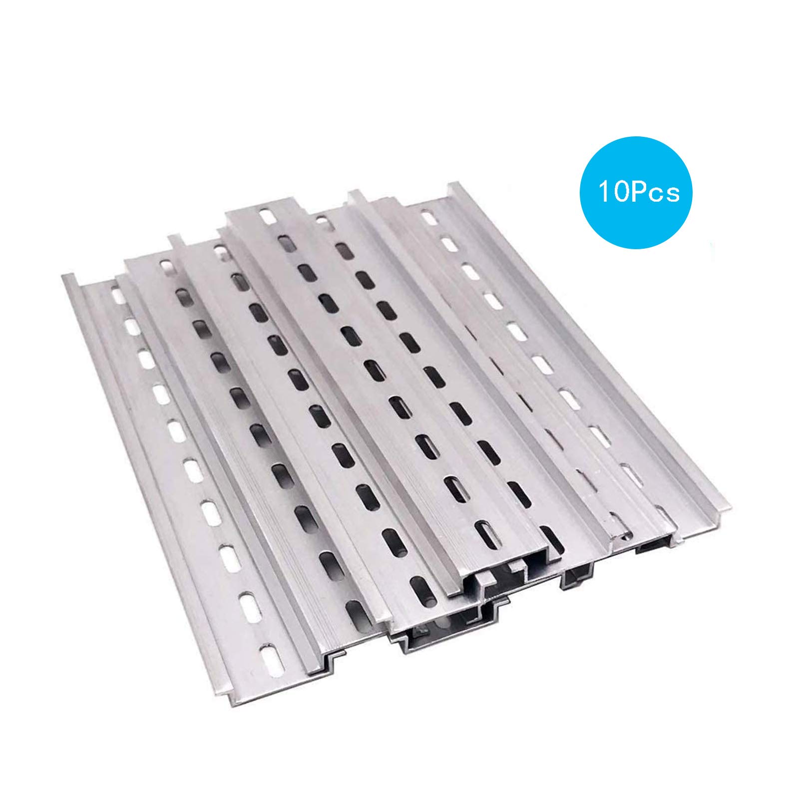 6 Guide DIN In Metallo | 200x35x7.5mm | Per Interruttori E Apparecchi Elettrici | Scanalatura A U - Foto 2