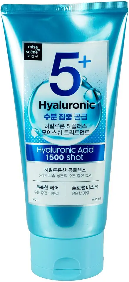 Mise en Scène - Máscara Moisture Line - 5+ Hyaluronic Acid 1500 Shot Mask 300g