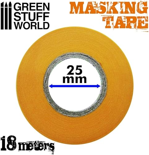 Miniatura 3 de Green Stuff World GSWD-2382 - Cinta adhesiva para pintura de modelos, 0.04 pulgadas (0.039 in) de ancho, cinta adhesiva para modelos de plástico