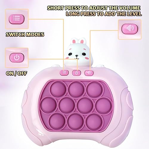 Miniatura 2 de LUSTERMOON Juego de 2 juguetes para ansiedad para apretar, juego de empuje rápido, juego de luz pop de burbujas para el estrés, juguetes sensoriales