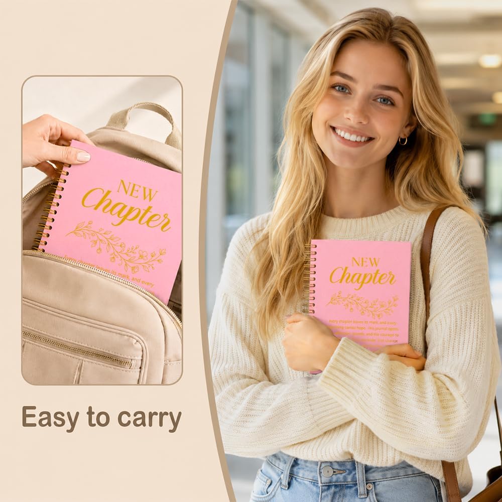 New Chapter Spiral Notebook Journal, New Beginning Gifts for Women image 4