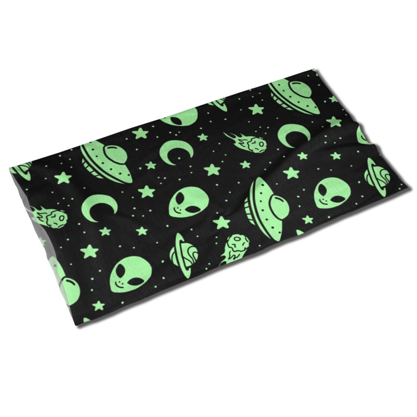 SEAEAGLE Alien Pattern Multi-Functional Headband Face Mask Sports Bandana Cycling Scarf Neck Headwear