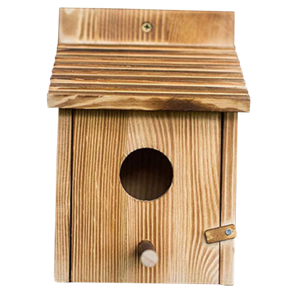 INOOMP Casita de Pájaros de Madera Colgante para Dormir Nido de Cría para Pájaros Decoración de Jardín Exterior Nido de Madera para Chochines