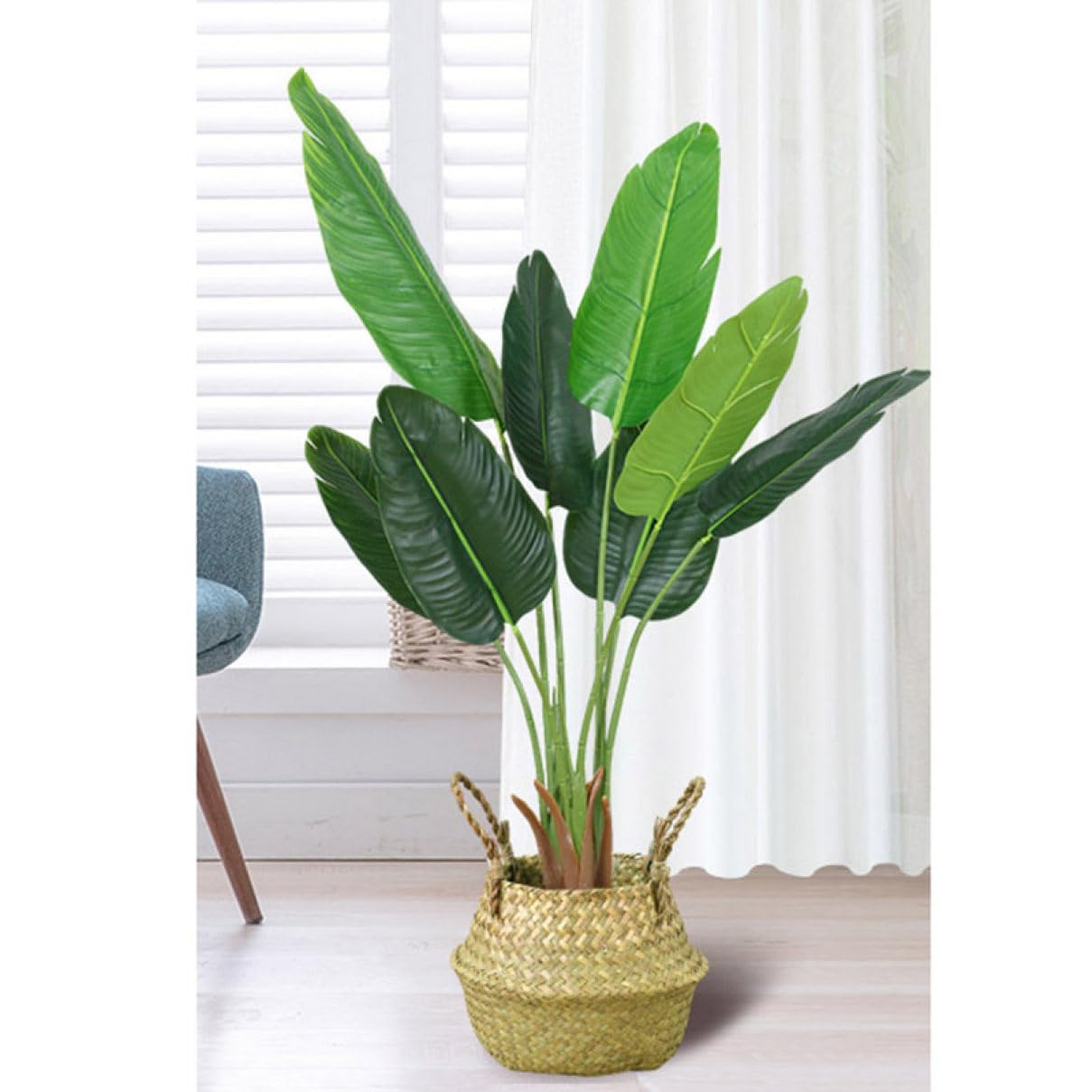 Amazon｜HGJH 人工樹木 観葉植物 フェイクグリーン 120cm 目隠し 人工