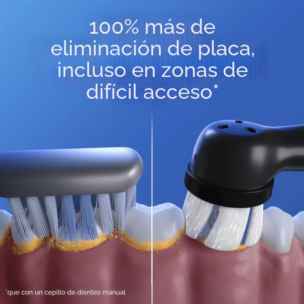 Oral-B Cepillo de dientes eléctrico iO Series 2, paquete doble, cepillo eléctrico, incluye 2 cabezales de cepillo, 3 modos de cepillado para el cuidado dental, bien probado (2,2) de Stiftung