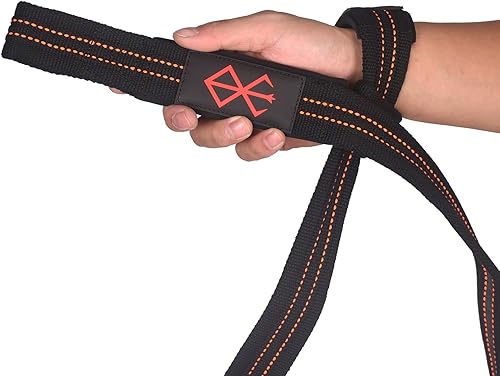 Berserk - Correas de muñeca para levantamiento de pesas, correas acolchadas resistentes para levantamiento de pesas, entrenamiento de fuerza y