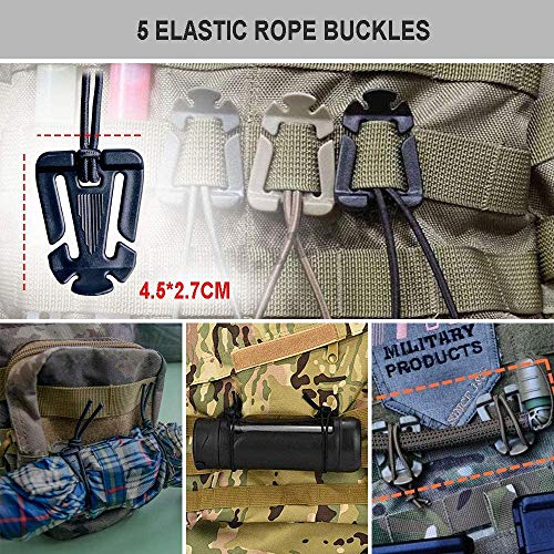 MWZTECH Kit of 25 Attachments for Molle Backpack, Tactical Molle Dominators bing Accessories