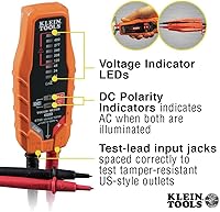 Vista 7 de Klein Tools ET60 - Voltímetro, Prueba CA / CC y Baja Tensión, Sin Necesidad