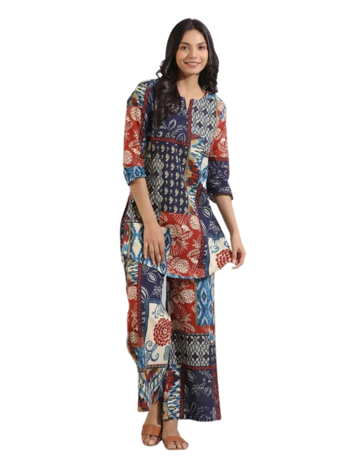 Leriya Fashion Kurta Set for Women || Ethnic Co Ord Set || Casual Kurta Set for Women || Fancy Kurta Set || Kurti Set for Women || Rayon Printed Short Kurti with Pant