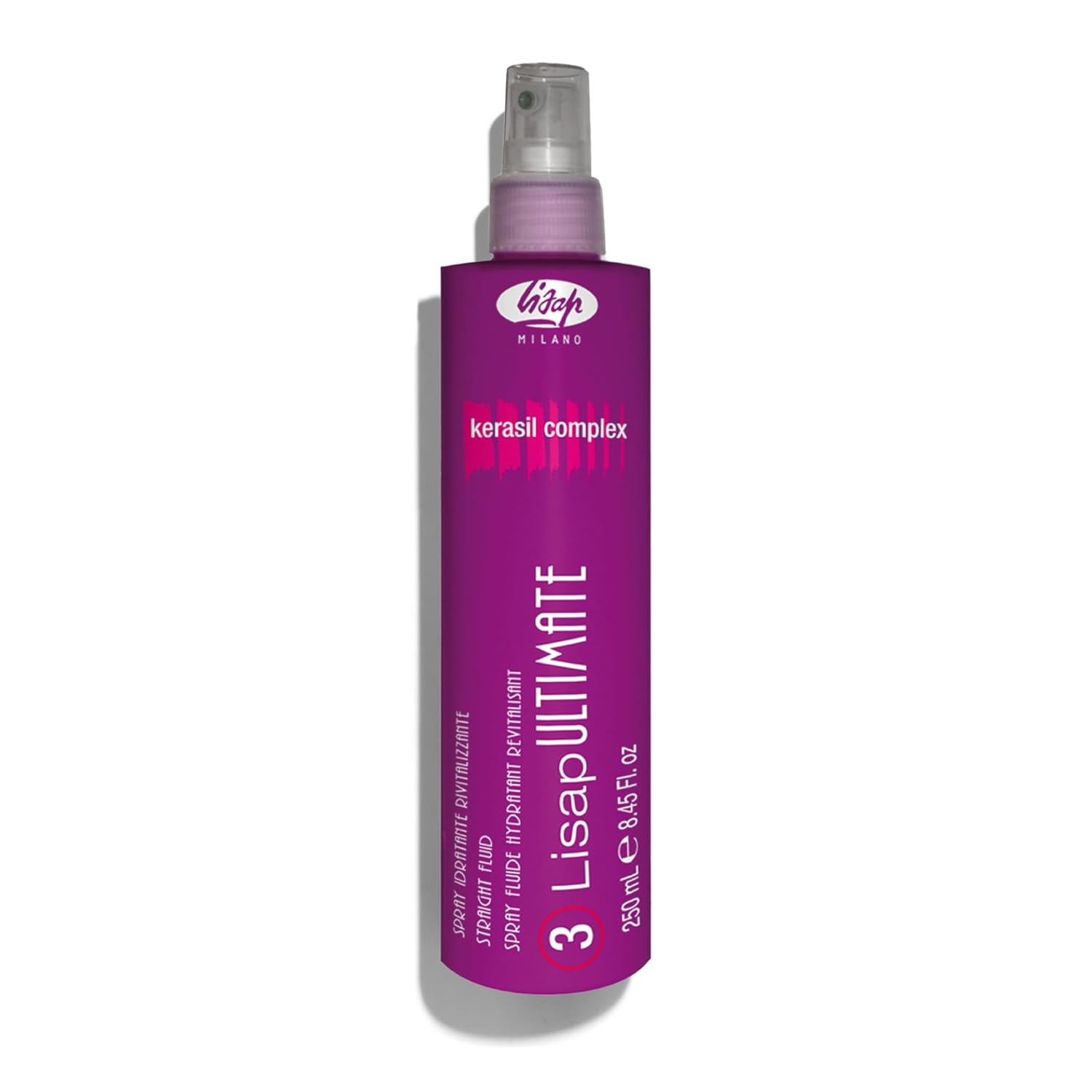 Lisap Heat Protectant for Hair, Ultimate Straight Fluid Hair Spray, Anti Frizz Hair Products, Thermal Protection Hydrating, Strengthening, Straightening & Styling Spray, For All Hair Types, 8.45 fl oz Lisap Heat Protectant for Hair, Ultimate Straight Fluid Hair Spray, Anti Frizz Hair Products, Thermal Protection Hydrating, Strengthening, Straightening & Styling Spray, For All Hair Types, 8.45 fl oz