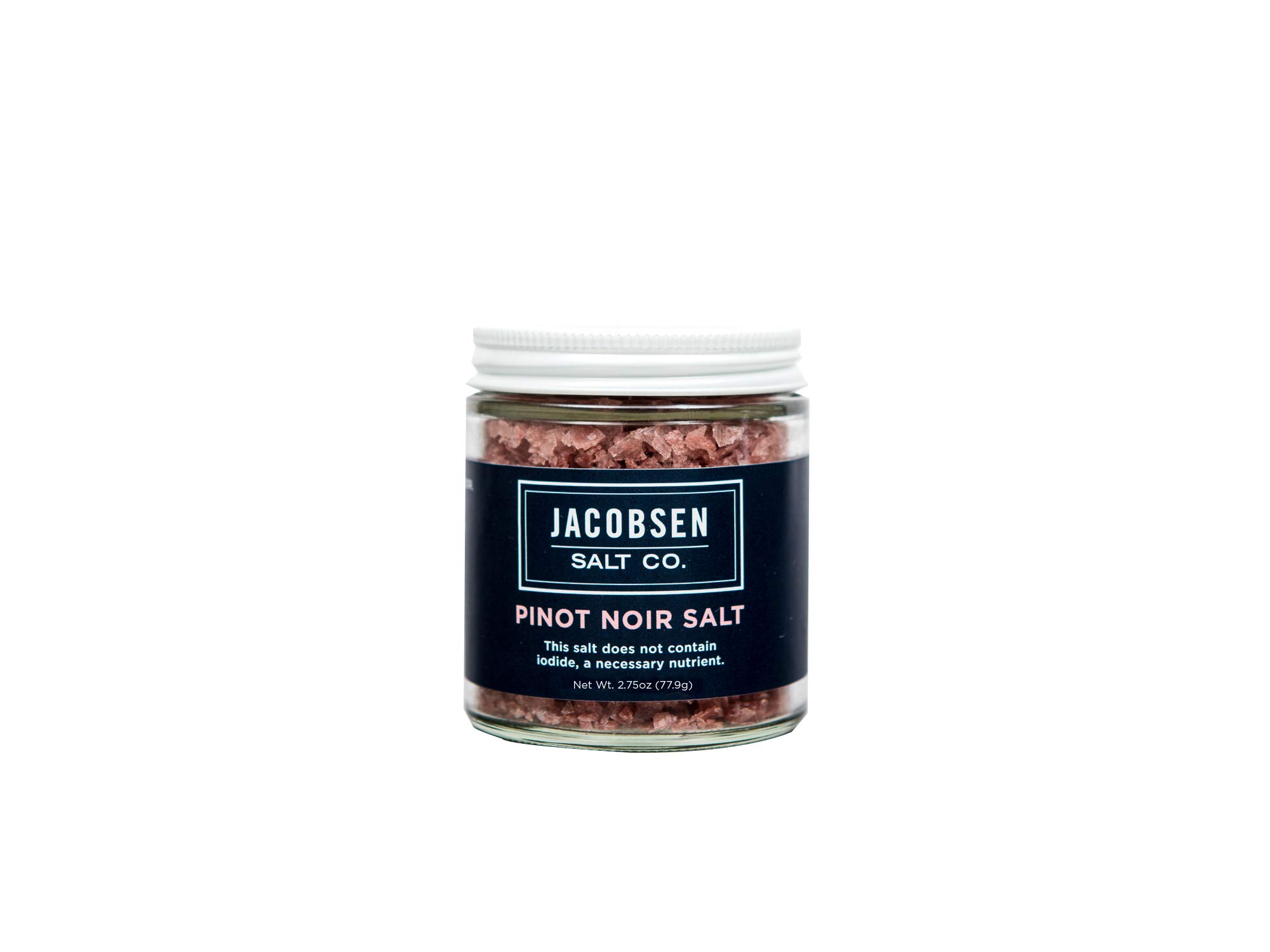 Jacobsen Salt Co.Specialty Sea Salt for Fancy Gourmet Cooking, Infused Sea Salt, Pinot Noir Flavored, 3.5 Ounces