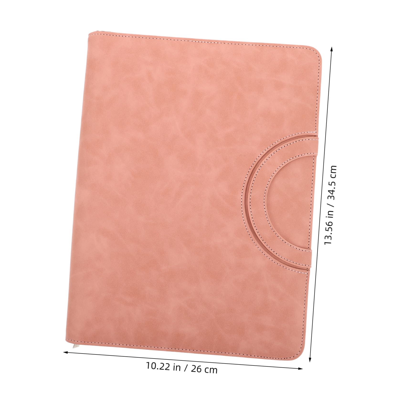 Bolsa para Documentos A4 de Pu con Cremallera Rosa