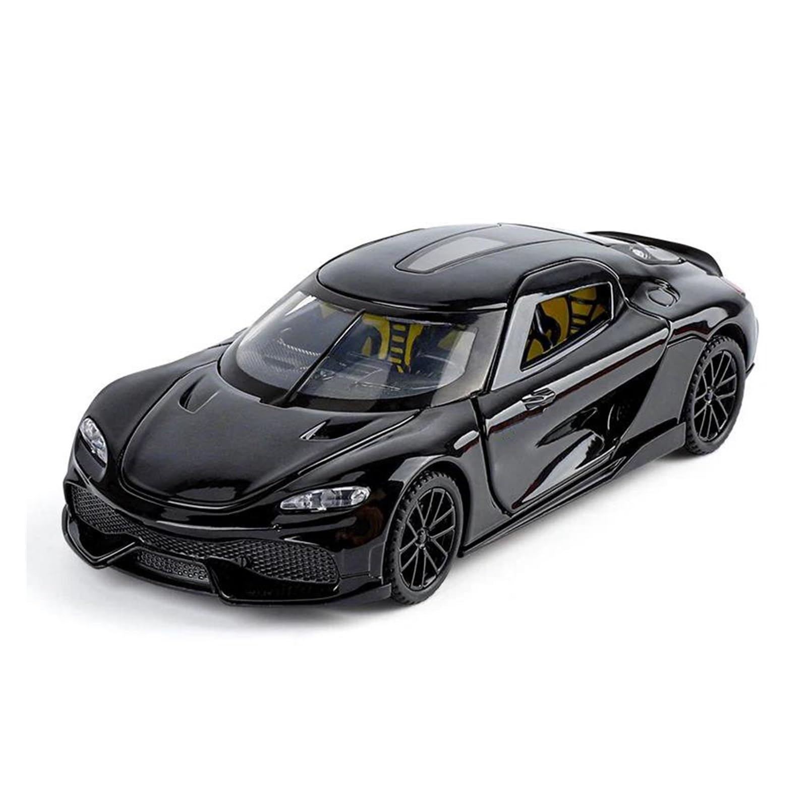 Uifcog Black Die Cast Collectible Car Model For Gemera Gt Diecast Model Car