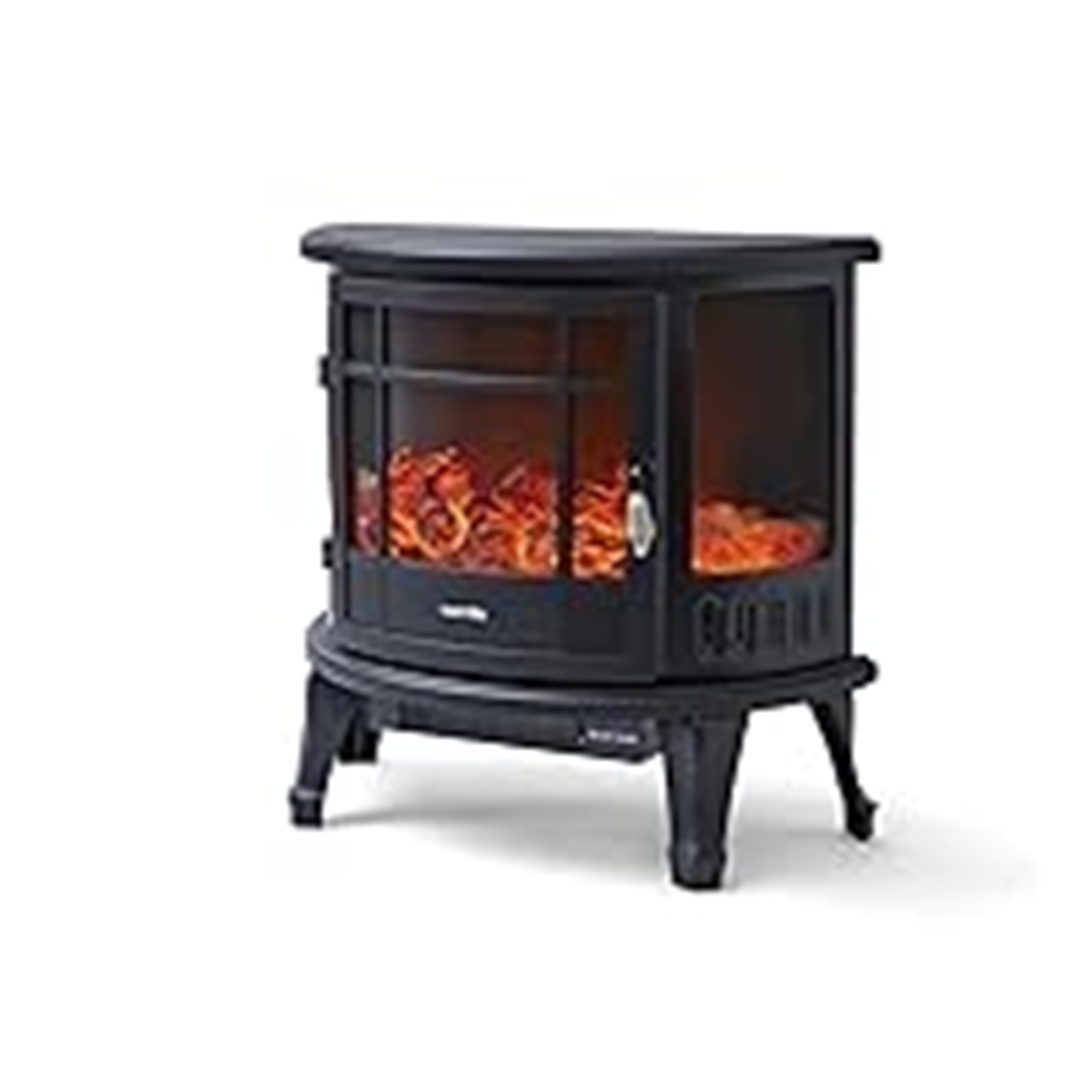 Warmlite WL46017 Bath Log Effect Fire with Adjustable Temperature and Flame Controls, 1800W, Black