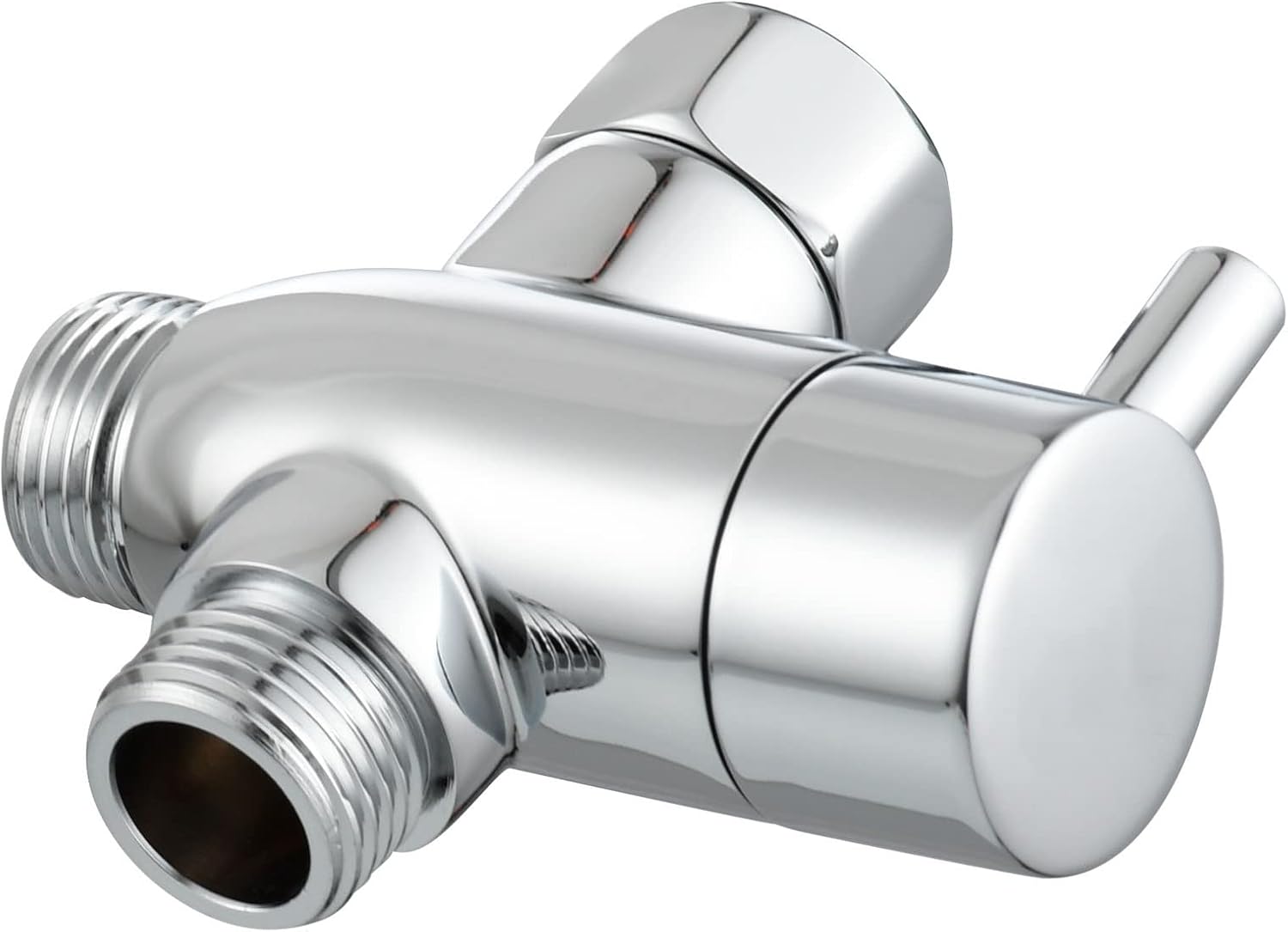 CHZWYT Bidet T Adapter with Toilet Connector Line, Brass