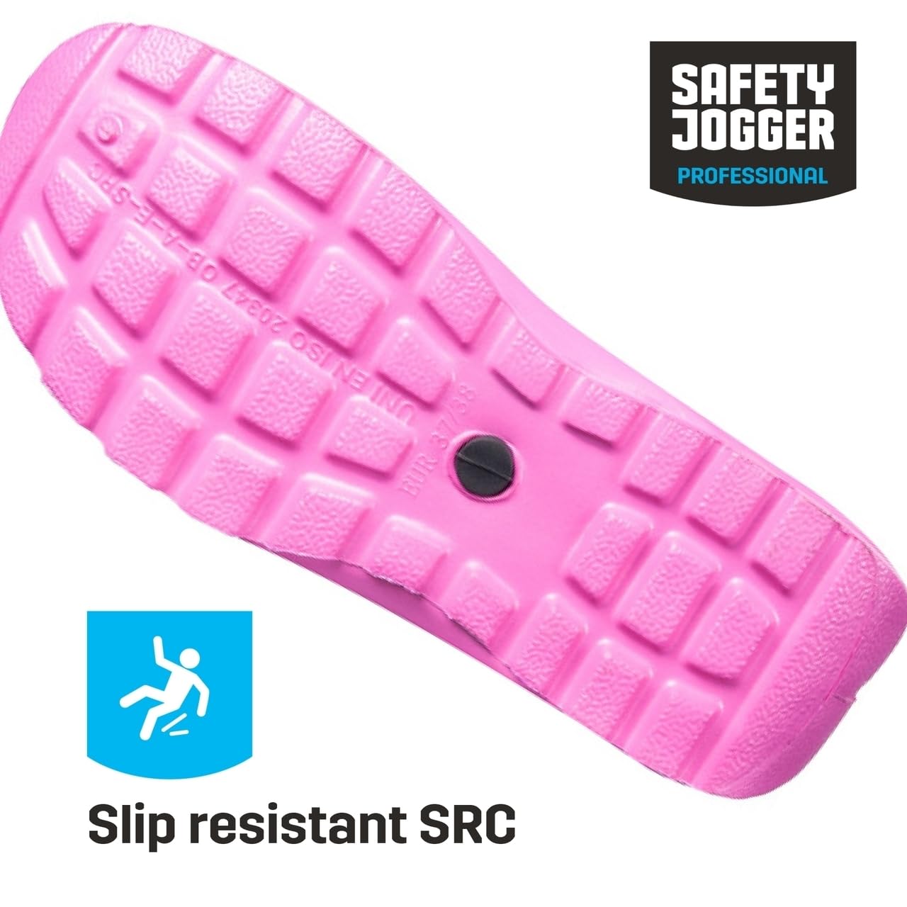 Safety Jogger Lightweight Clog Women - Slip On Clog for Men, Anti-Slip, Anti-Bacterial, Anti-Static and Anti-Fungal, Ideal for Hospital and Kitchen, Pink UK 4/5 3 61I1K4kOn0L. SL1280