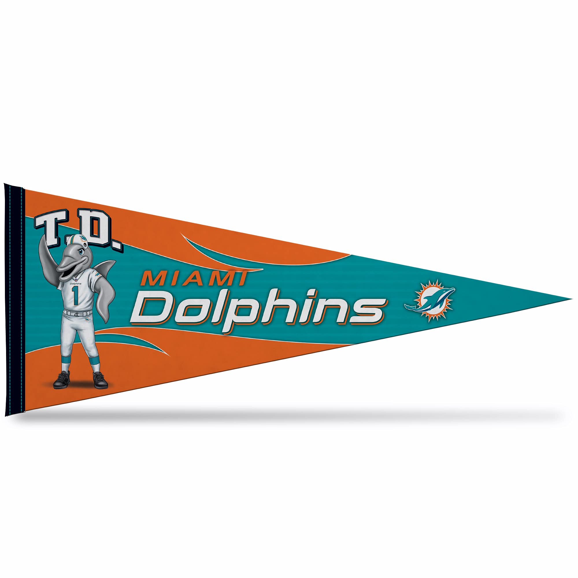 Rico Industries NFL Football Mascot" 12" x 30" Felt Wall Décor Pennant - Great for Home/Bed Room/Man Cave Décor