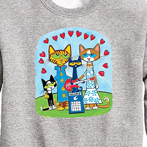 Pete the Cat - Family - Toddler And Youth Crewneck Fleece Sweatshirt - Size 2T Athletic Heather3