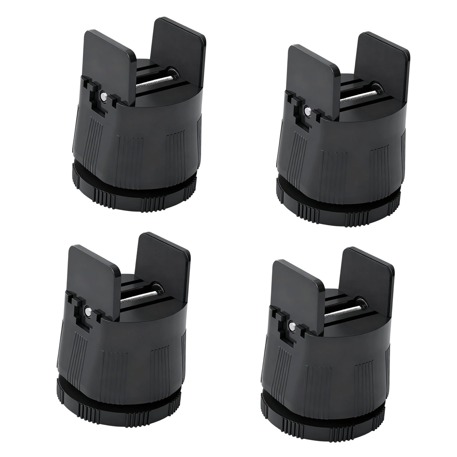 4Pcs Heavy Duty Chair Sofa Table Raiser Adjustable Chair Risers Bed Table Raiser Feet Leg Lift Furniture Raisers Adjustable Risers with Screw Clamp