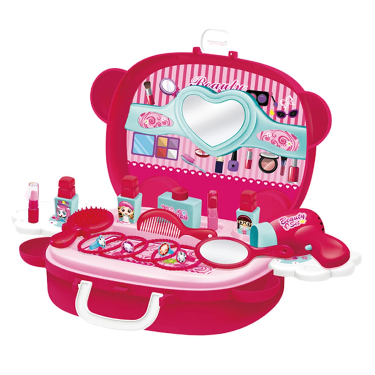 MUSISALY Simulation Makeup Set Convenient Cosmetic Suitcase for Interactive Role Play for Aged Safe Design Present for Birthdays and Holidays