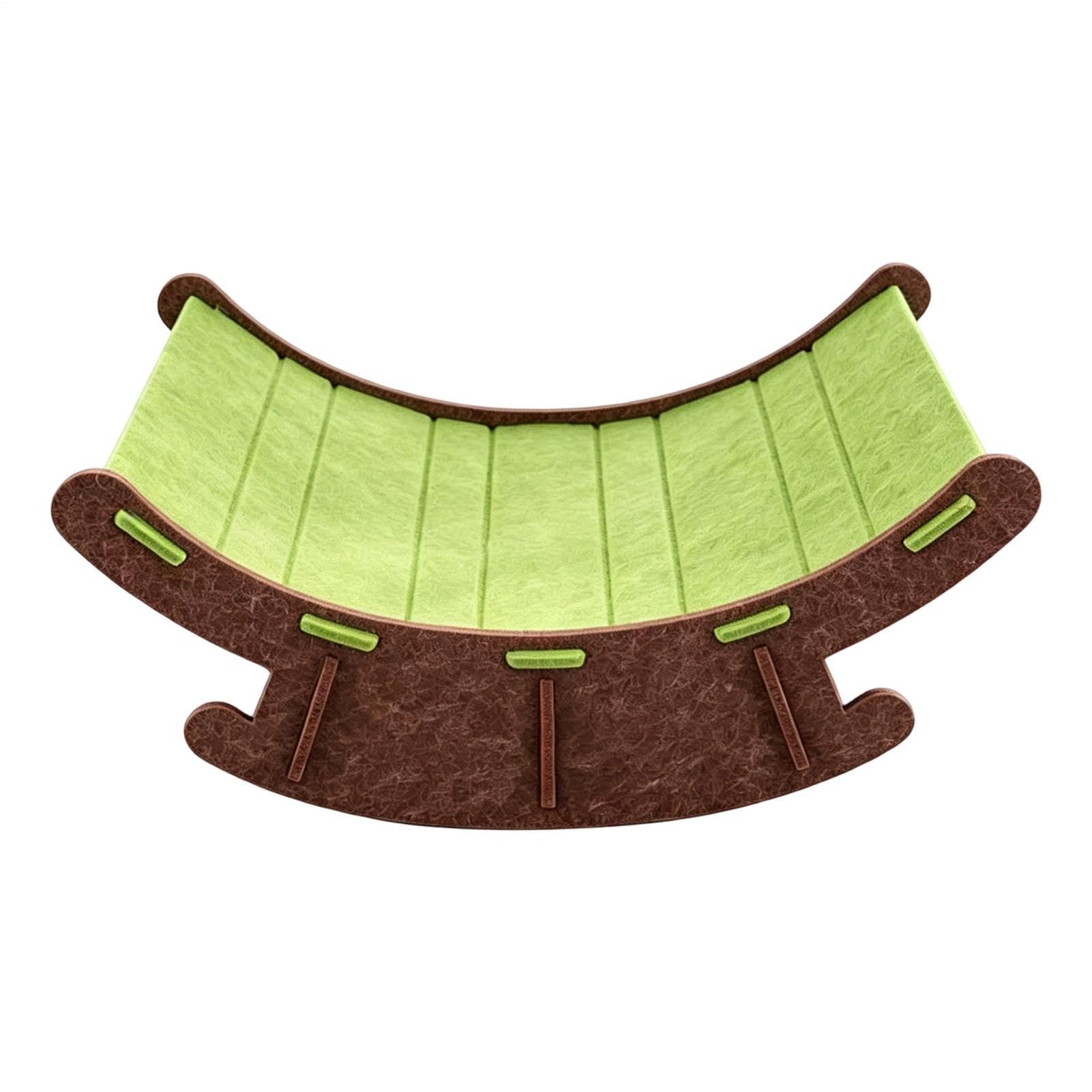 Felt Cat Rocking Chair Bed, 22 pulgadas Interior Kitten Scratcher Lounger