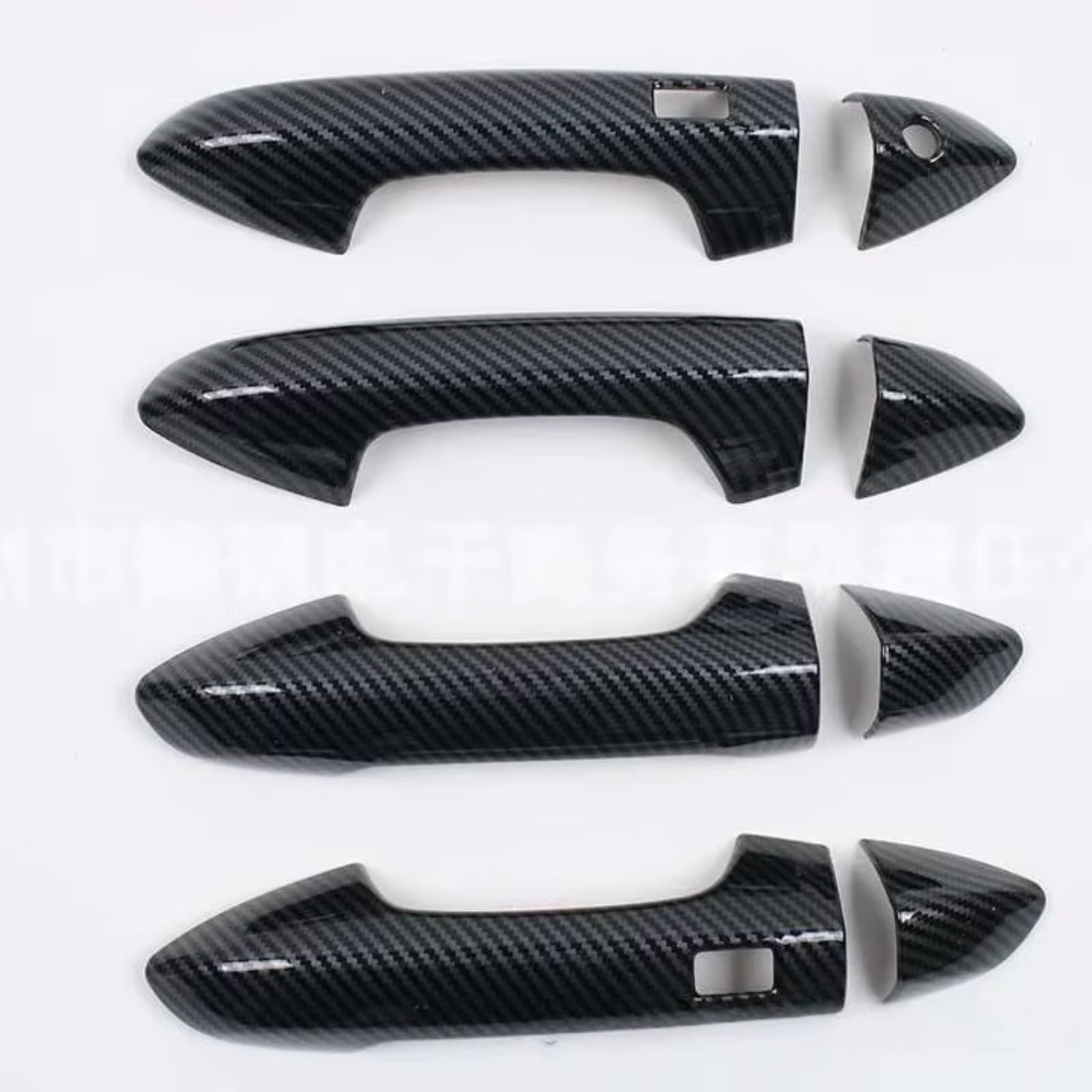 Qdzvalumv Carbon Fibe Car Door Handles Cover Shell Compatible With Proton For X50 Car Exterior Door Handle Shell Cover Bowl Sticker Outer Decoration Trim Front Rear Cap Protector Set(Carbon Fibe)